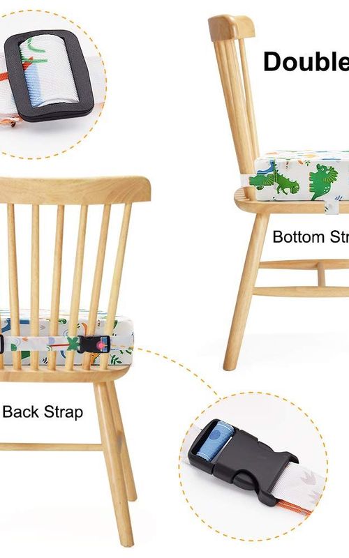 Toddler Booster Cushion Baby Chair Pad Heightening Dining Chair Cushion Cartoon Seat Mat