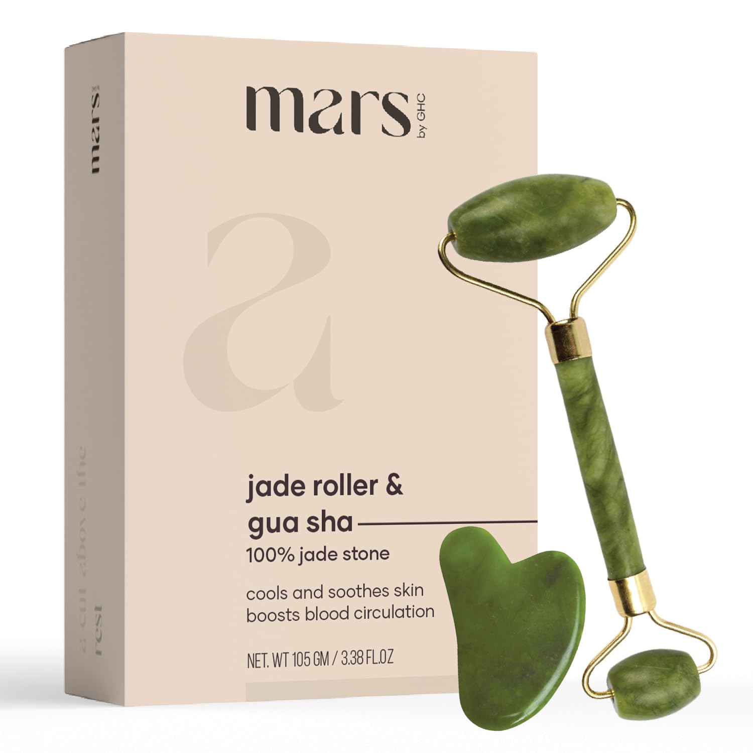 GHC Mars Jade roller & gua sha 105 جم