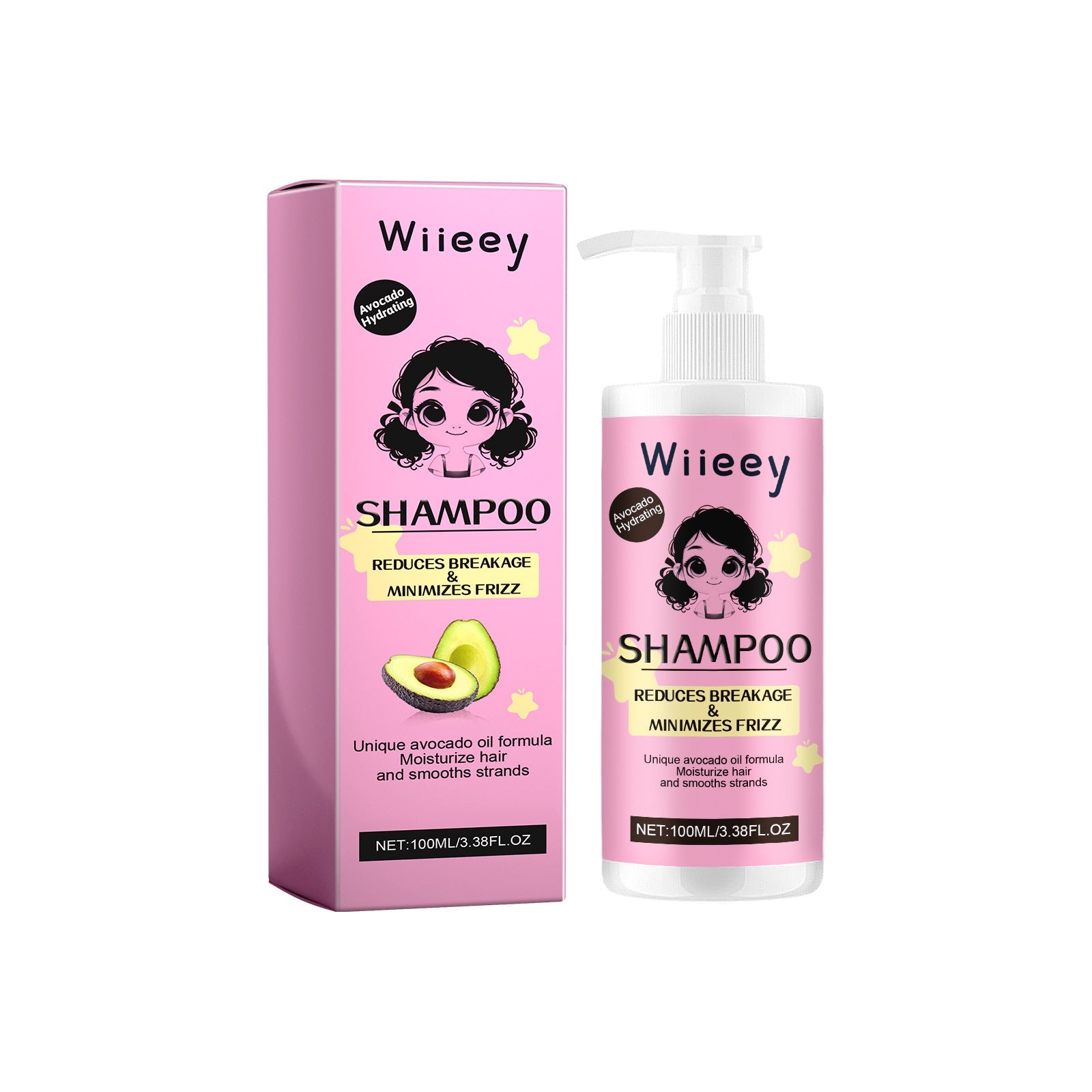Avocado Hair Shampoo Deep Cleansing Moisturizing Oil Control Long Lasting Fragrance ,100ml