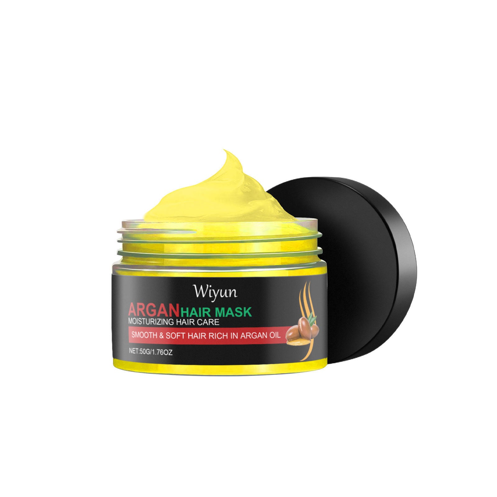Argan Oil Hair Mask, Deep Moisturizing, Nourishes & Repairs Damaged Hair, Silky, Fluffy, Shine ,50g