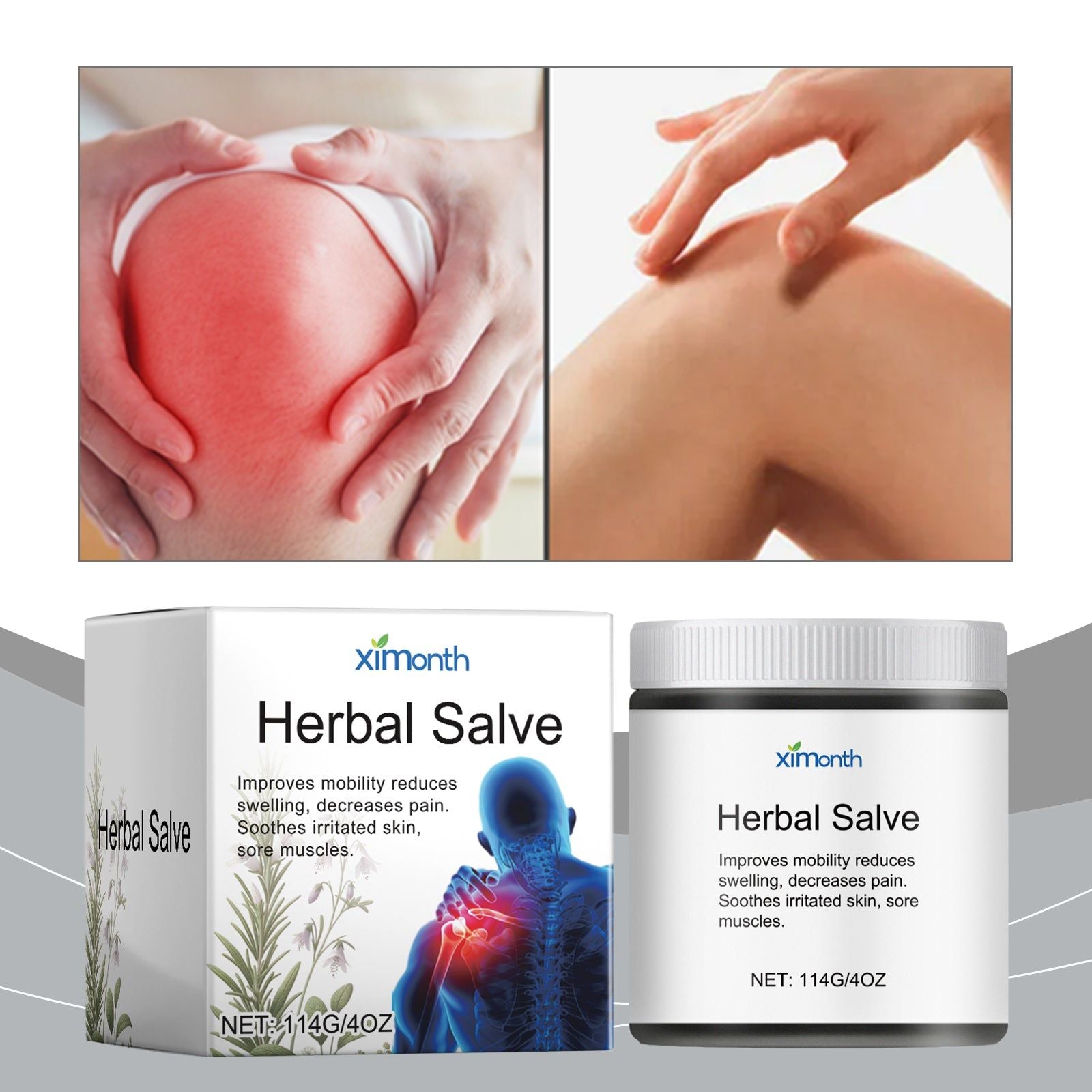Heal Joints Naturally with Herb Ointment, Relieve Knee & Muscle Soreness ,114g