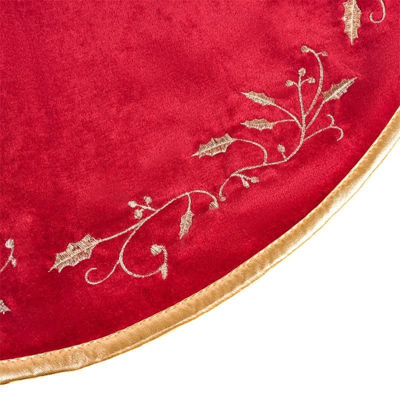 Christmas Tree Skirt Xmas Tree Plush Tree Mat for Holiday Home Decoration