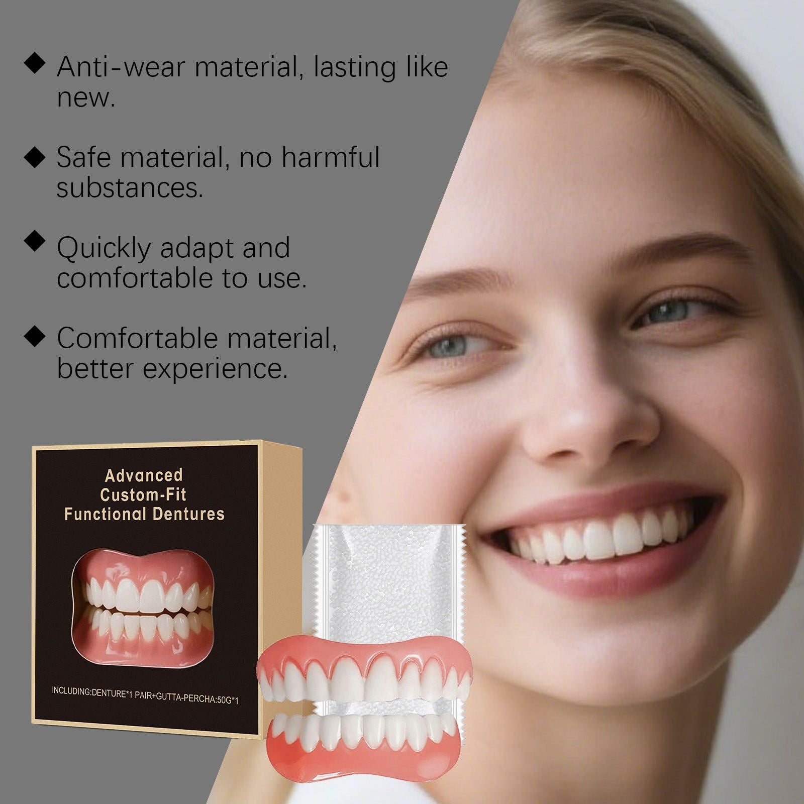 Revitalize Your Smile with Denture Modification Set, Comfortable, Easy to Use, Enhance Confidence ,1 set