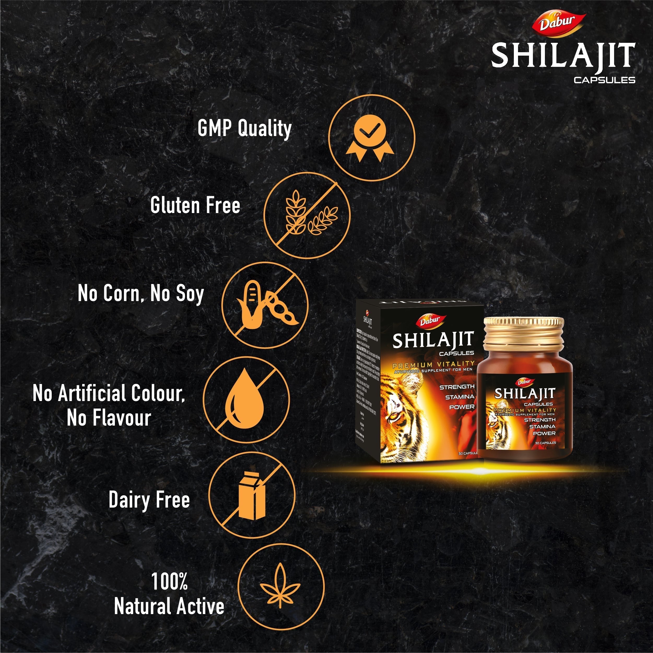 Dabur Shilajit 30 Capsules Buy 1 Get 1 Free