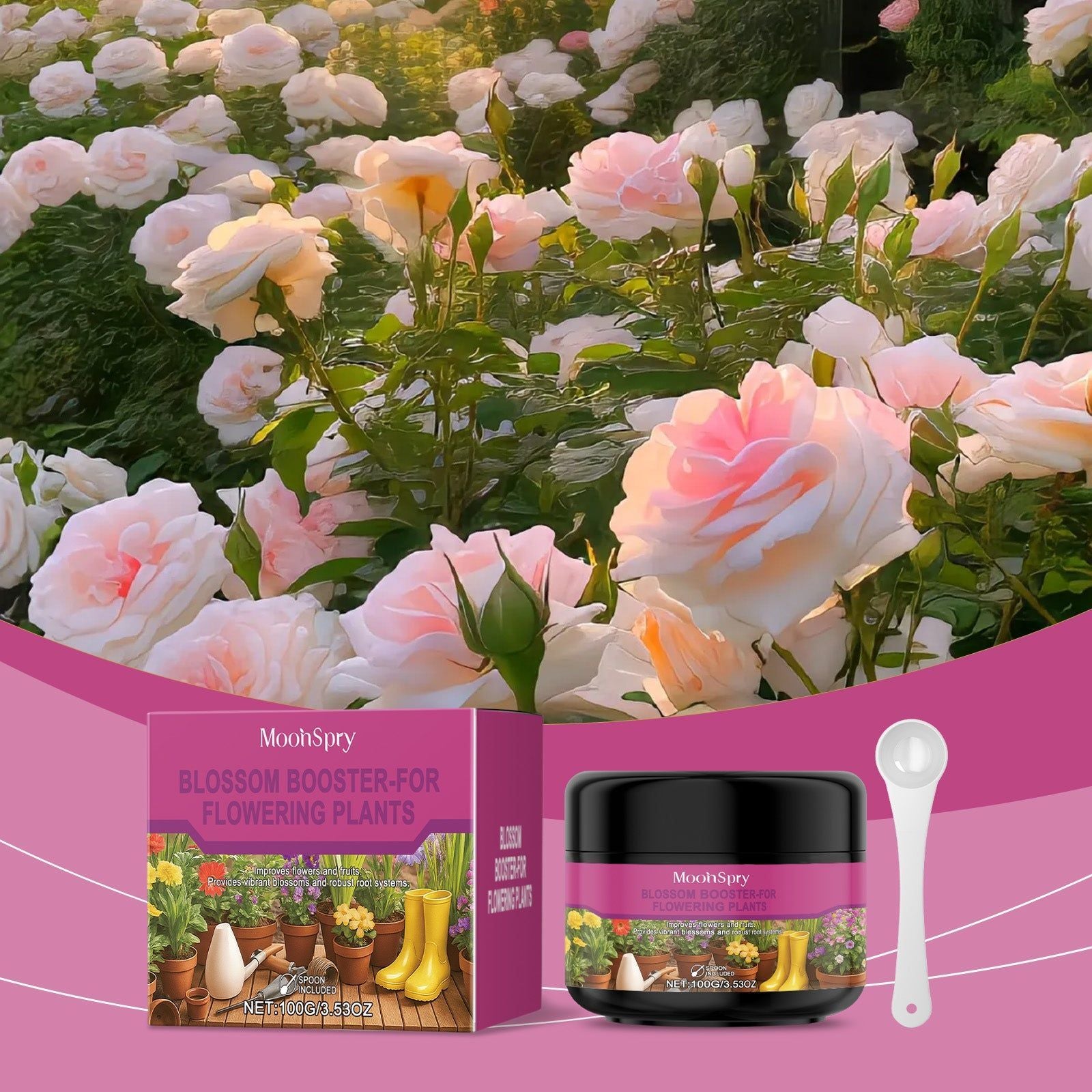 Boost Flowering with Nutrition Powder, Fast-Acting Plant Fertilizer for Vibrant Blooms ,1set