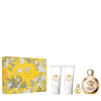 Eros Pour Femme Eau de Parfum 100ml + Body Lotion 100ml + Shower Gel 100ml + Travel Size 5ml