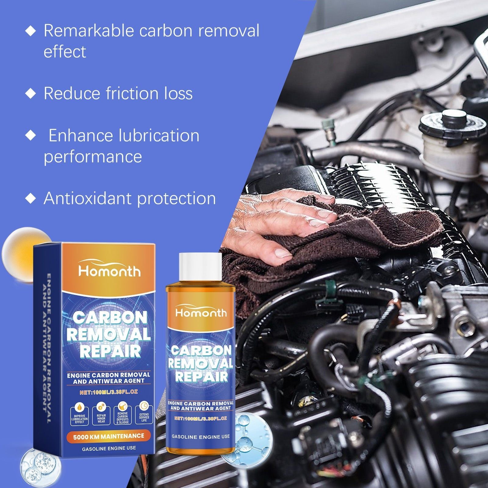 Boost Engine Anti-Wear Protection, Reduce Noise, Extend Engine Life ,1set