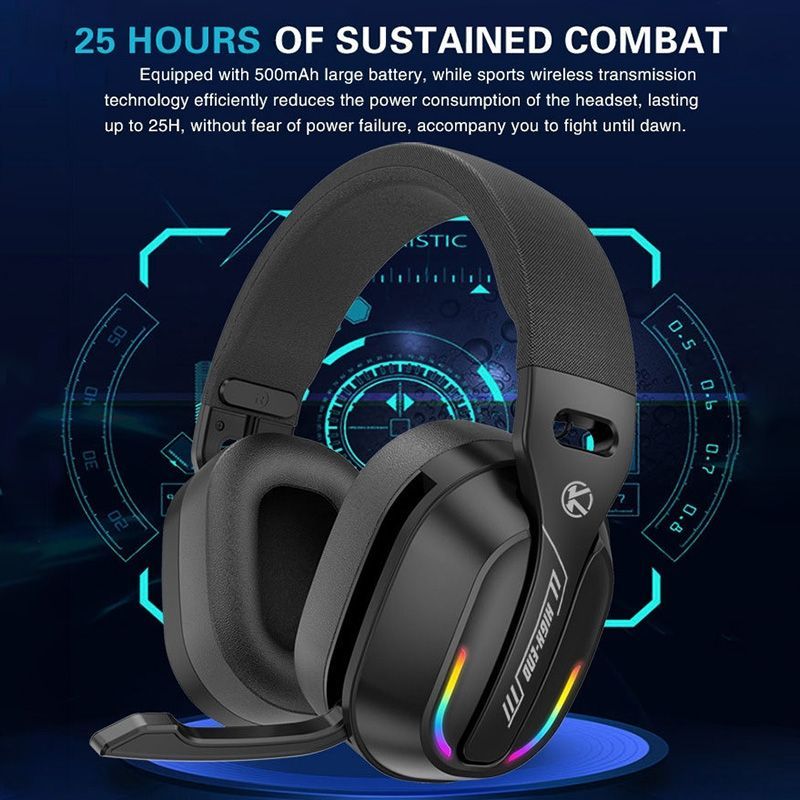 Head-mounted RGB Wireless Bluetooth Headset GT100