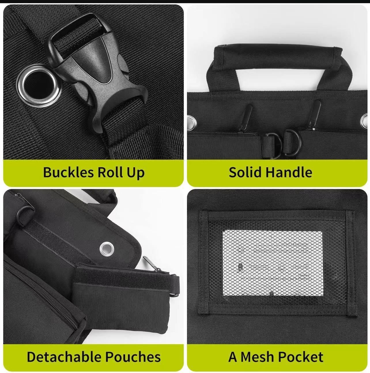 Hardware Tool Bag Portable Roll Up Tool Organizer Oxford Cloth Storage Bag