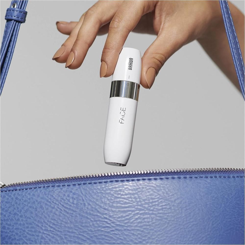 Braun FS1000 Mini Hair Removal Machine + Cleaning Brush, Travel Size, Wireless Use