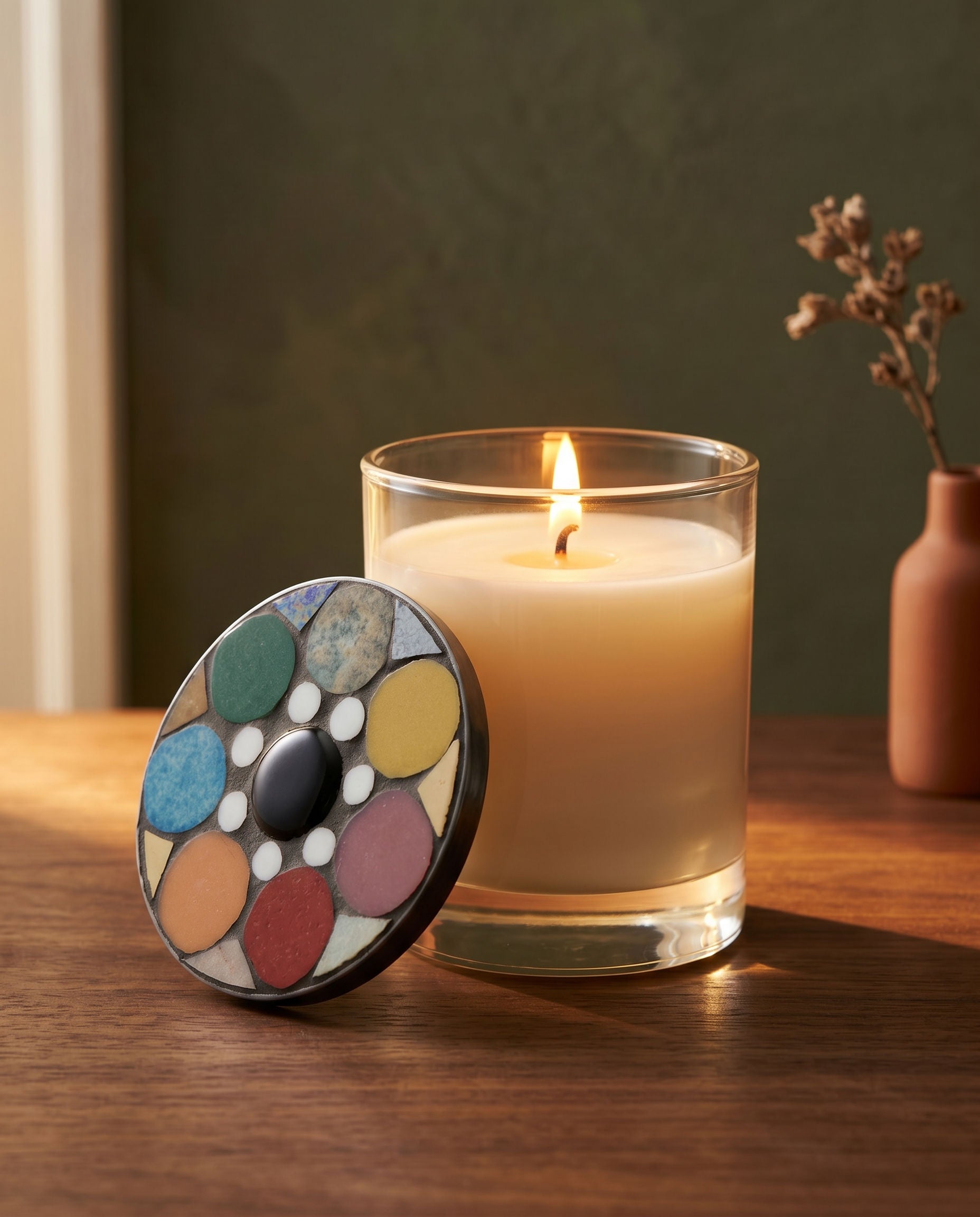 Dana Adada Glass Scented Mosaic Candle