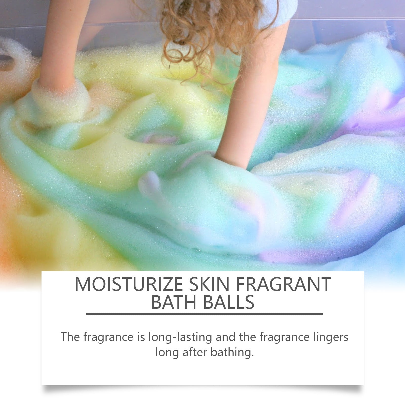 Bubble Bath Ball, Hydrating Body Cleansing, Relaxing Fragrance, Deep Moisturizing ,6pieces