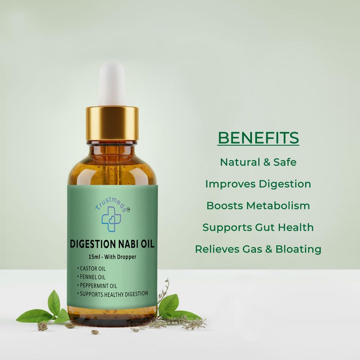 Trustmeds Anti Acne Nabhi Oil for Pimples & Glowing Skin