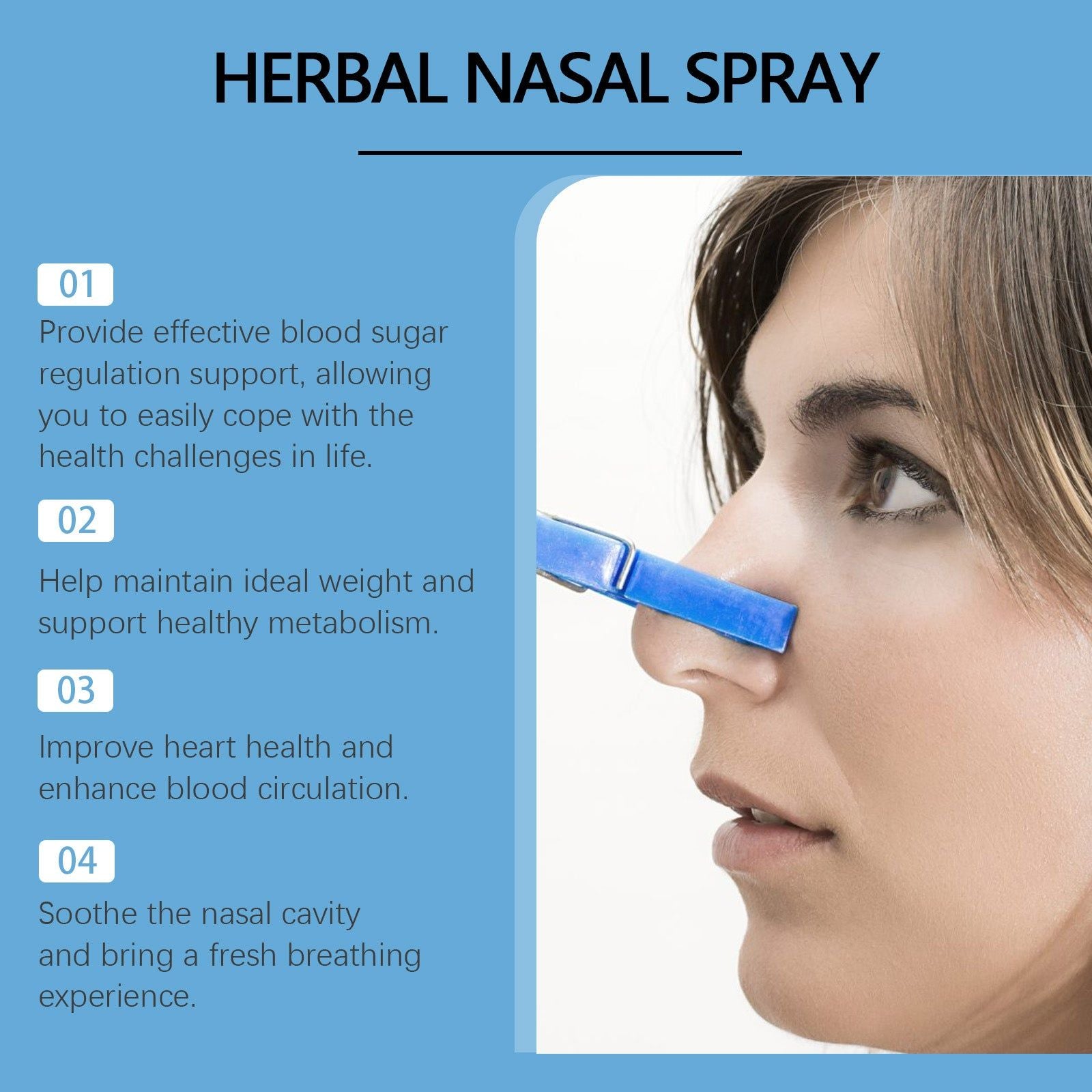 Boost Nasal Care Naturally, Relieve Irritation, Support Blood Sugar & Heart Health ,20ml