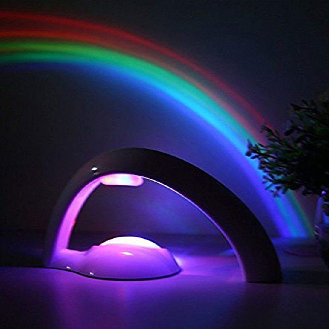 Rainbow Projector Light Colorful LED Night Projection Light 2 Modes Lighting