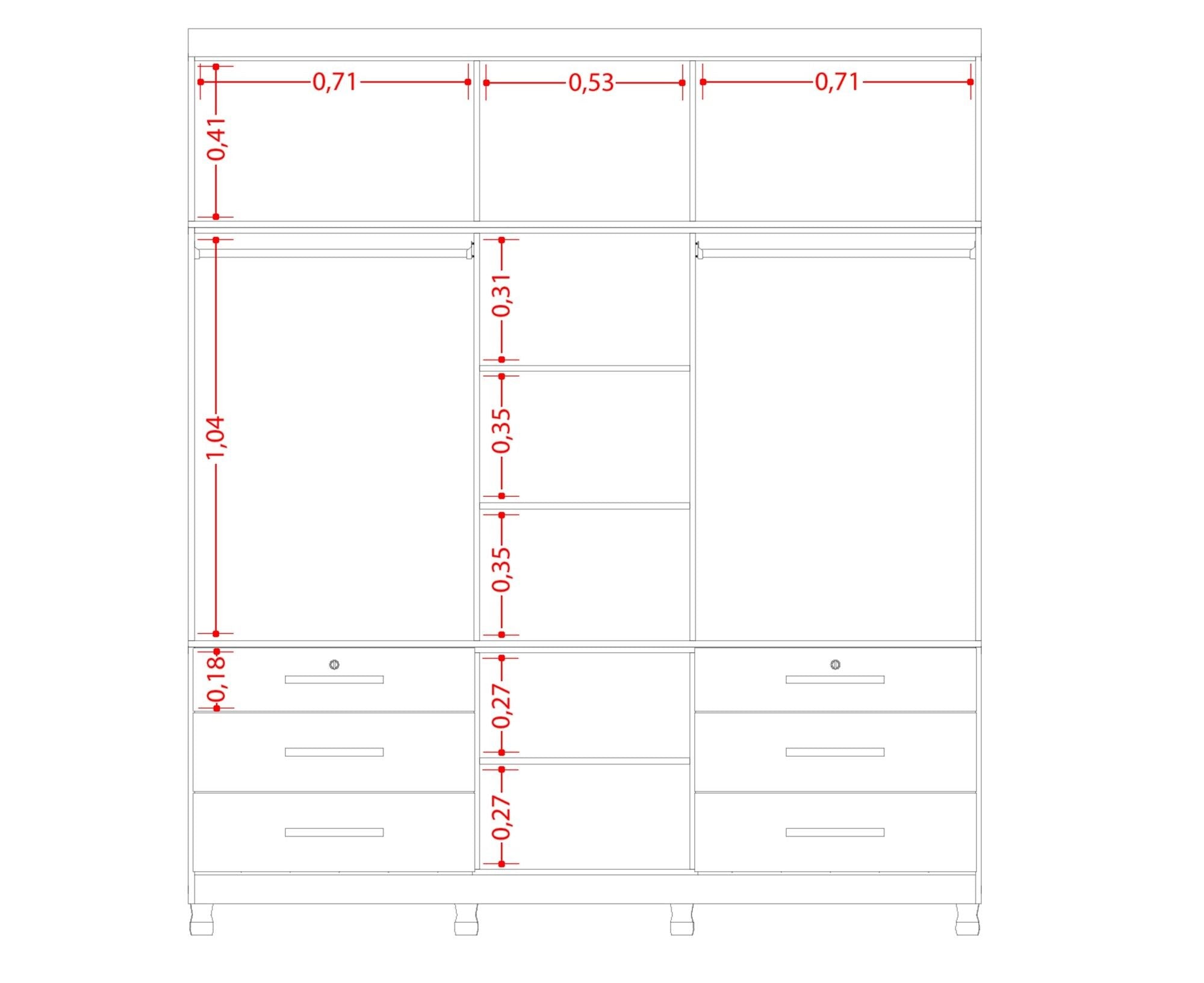 Triton Large 11 Door Wardrobe