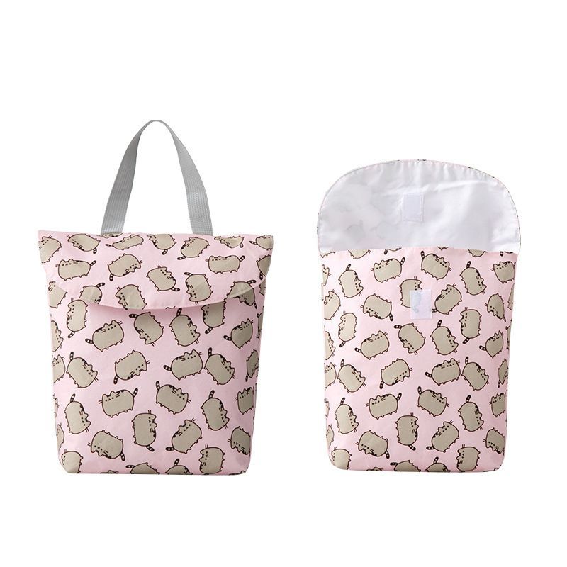 2Pcs Baby Diaper Bag Portable Waterproof Hanging Storage Pouch Tote For Outing