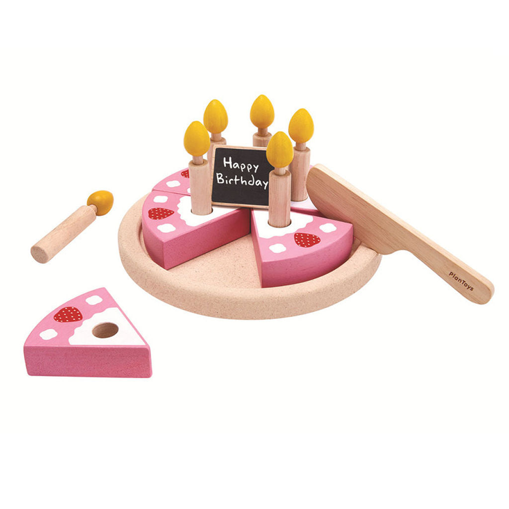 مجموعة كعكة عيد الميلاد من PlanToys — أطعمة خشبية للعب التخيلي