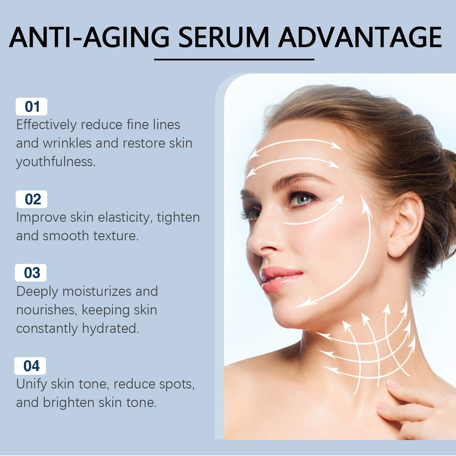Anti-wrinkle Face Serum, Brightening Moisturizer, Youthful Skin, Hydrating Essence ,30ml