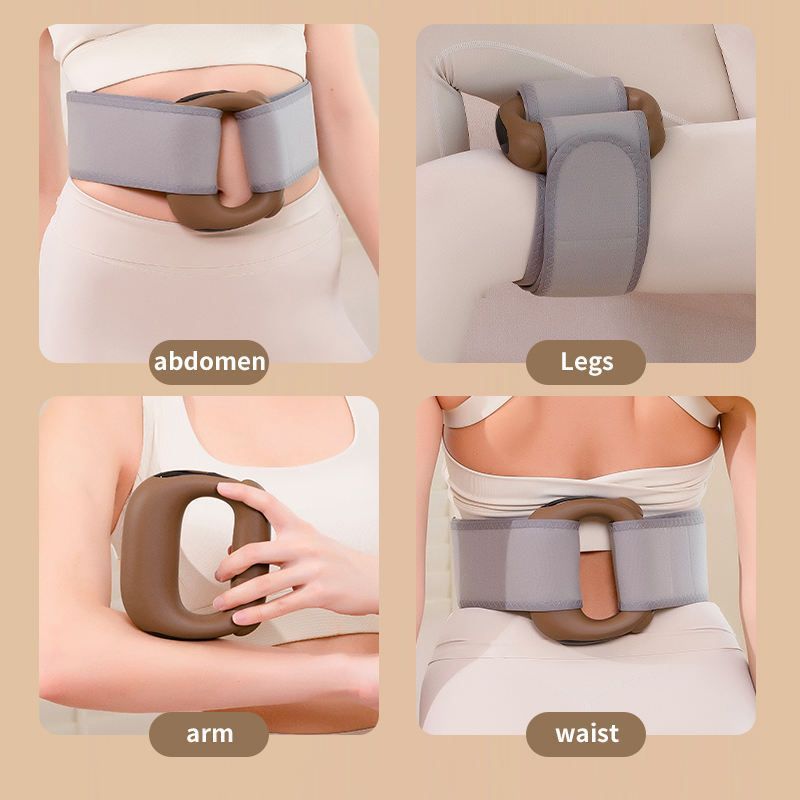 Electric Fascia Ring Vibration Massager with Heat Deep Tissue Messager Mini Yoga Ring