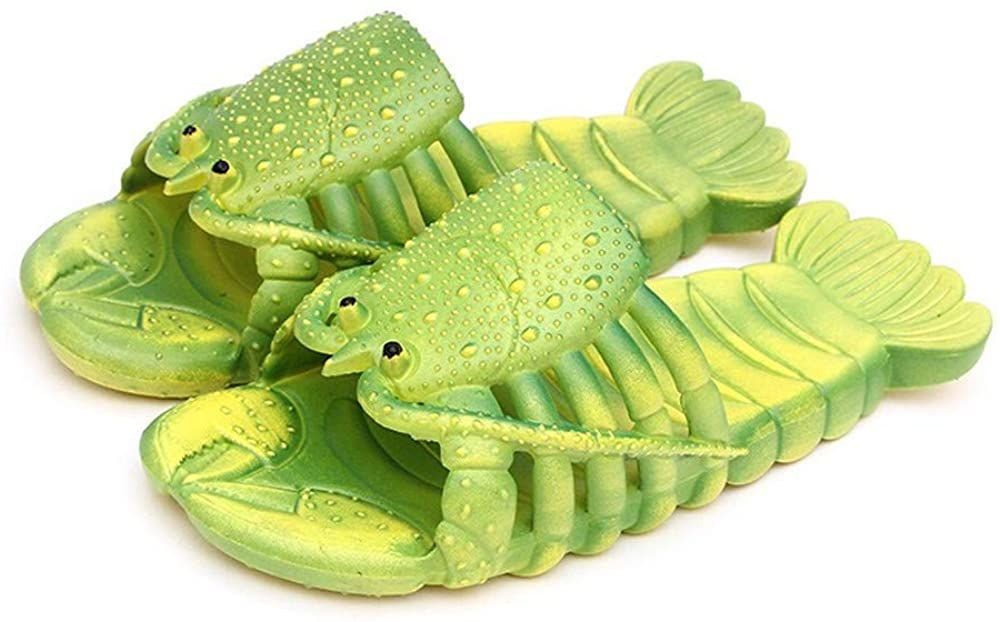 Lobster Slippers Beach Slides Summer Funny Sandals House Slippers For Women