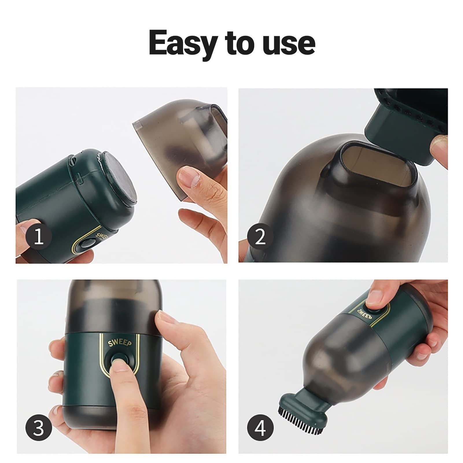Mini Vacuum Cleaner Desktop Cordless Cleaning Machine For Home Car Office