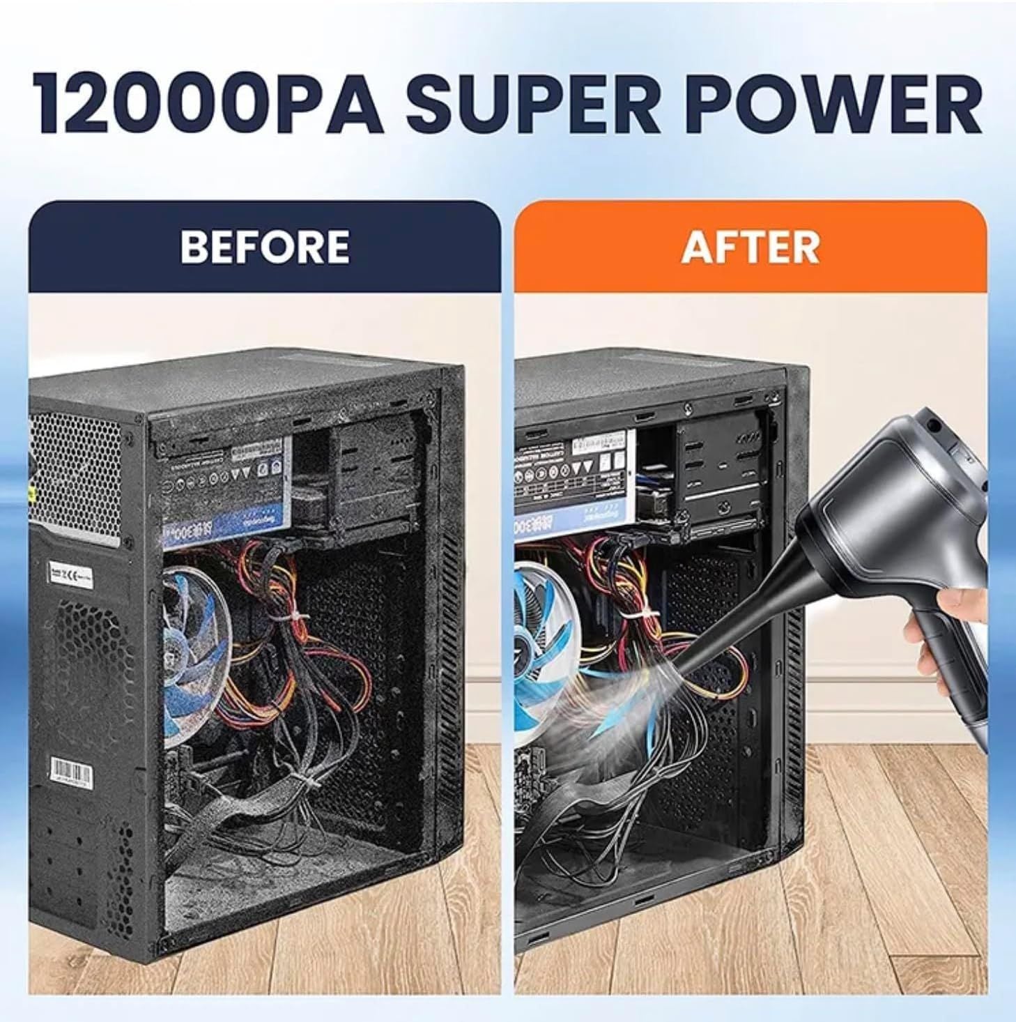 Cordless Vacuum Cleaner with USB Charging 12000 Pa Suction