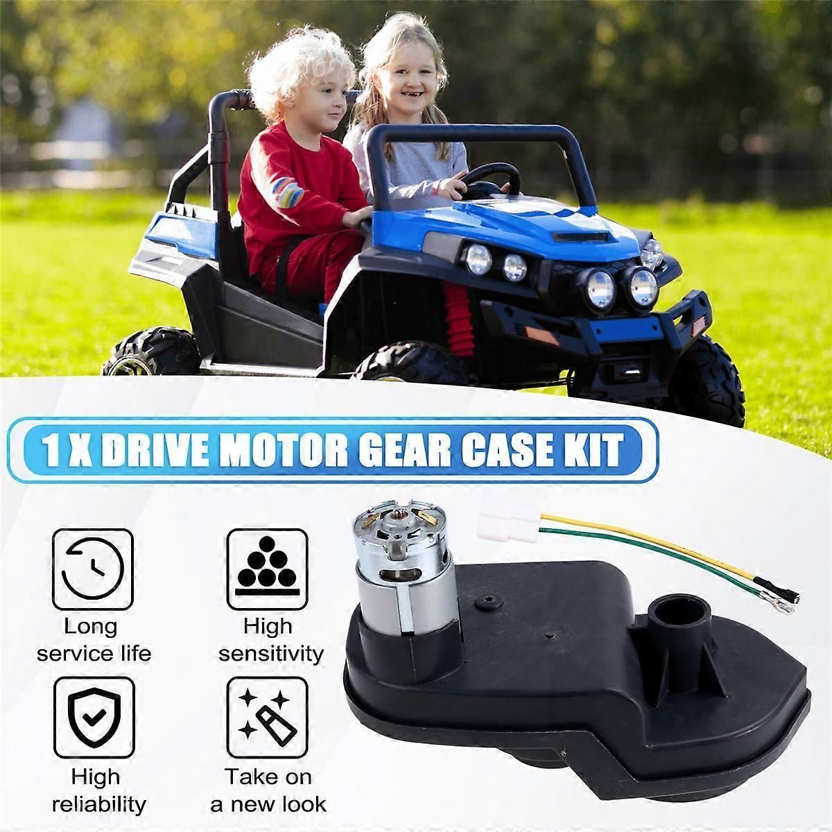24V 18000RPM Drive Motor Gear Case for Kids Ride On Car