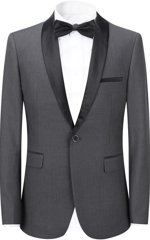 Gray Designer Stylish Party Wear Suit for Men wedding groom suit Gift For Him