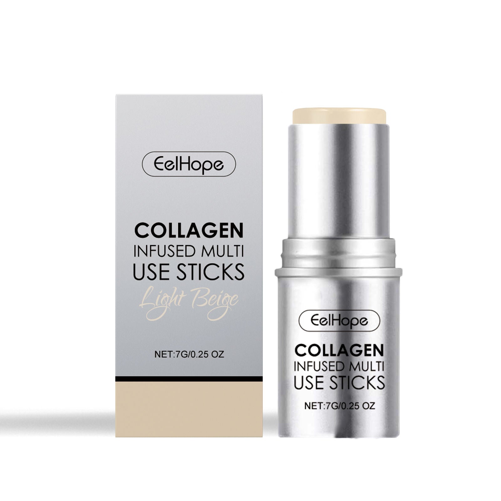Collagen Makeup Stick, Hydrating Natural Blush, Multi-Color Lip & Cheek Stick ,7g