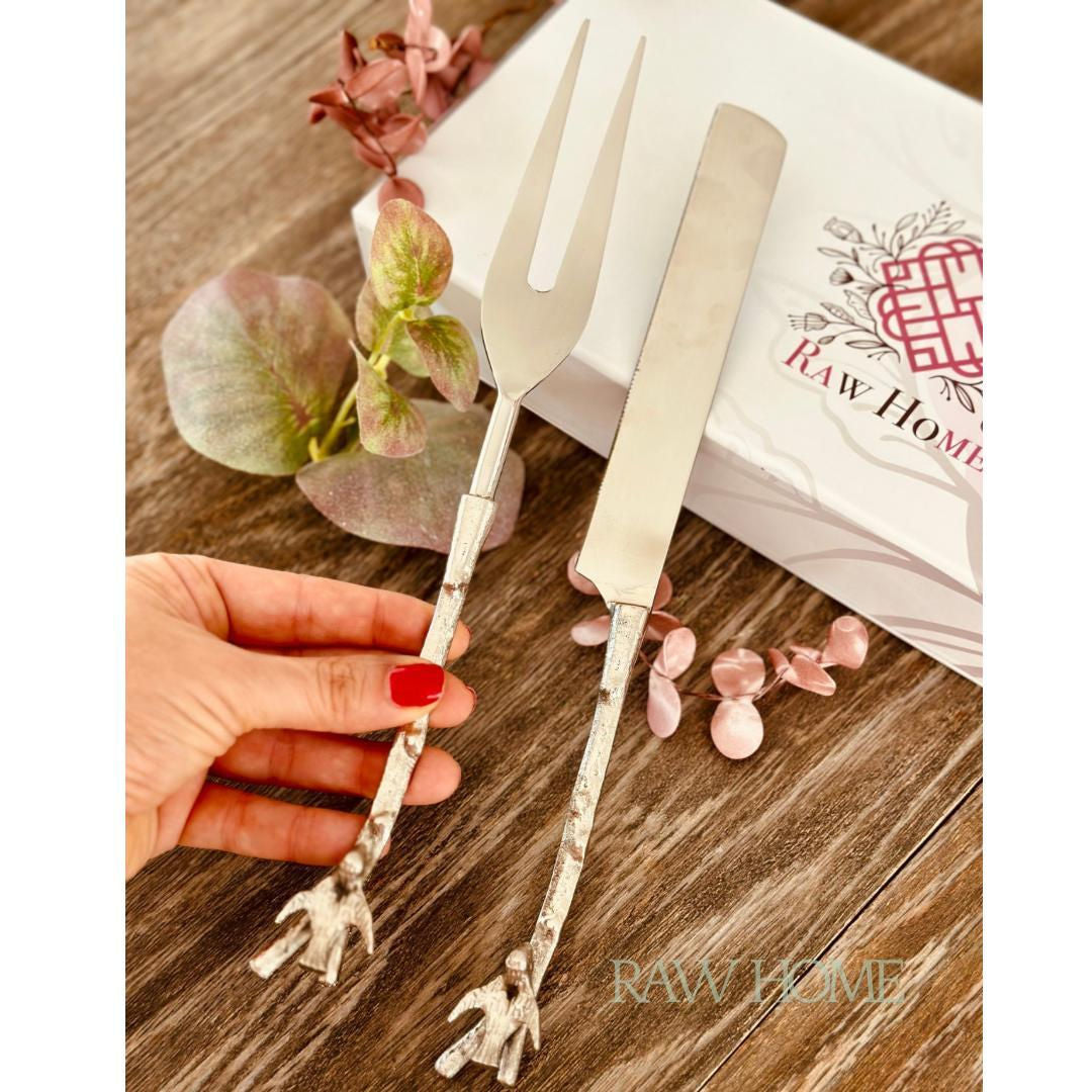 Raw Home-The Bird Collection/Serving Knife And Fork