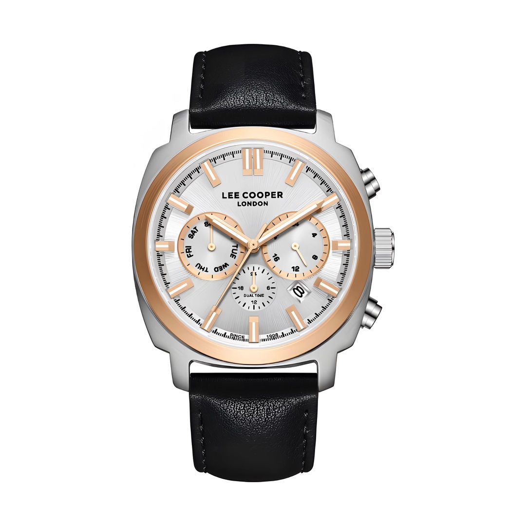 Lee Cooper Men's MultiFunction Leather Band Watch, LC08172 Series