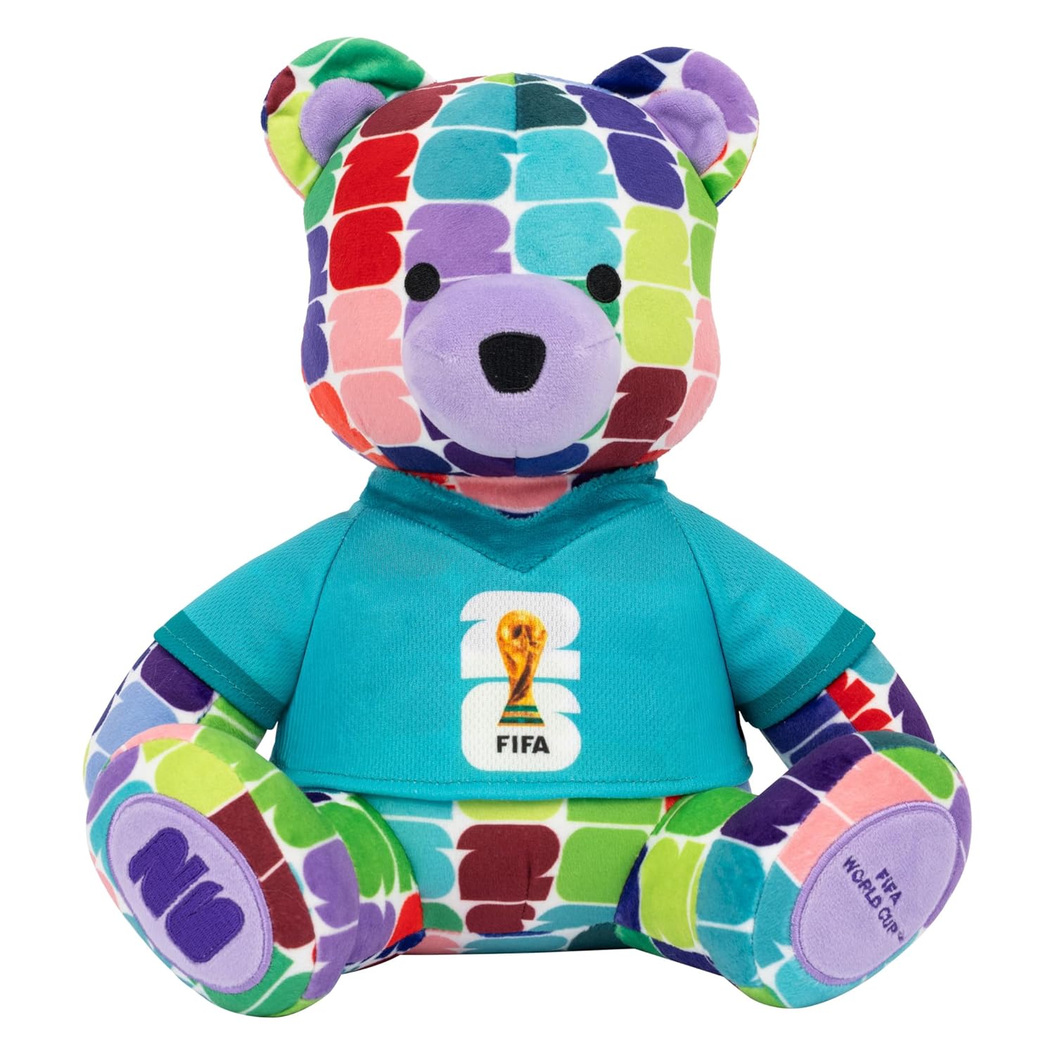 FIFA World Cup 2026 Soccer Bear Plush Toy, 25.4cm, Multicolor, For Age 3+ Years