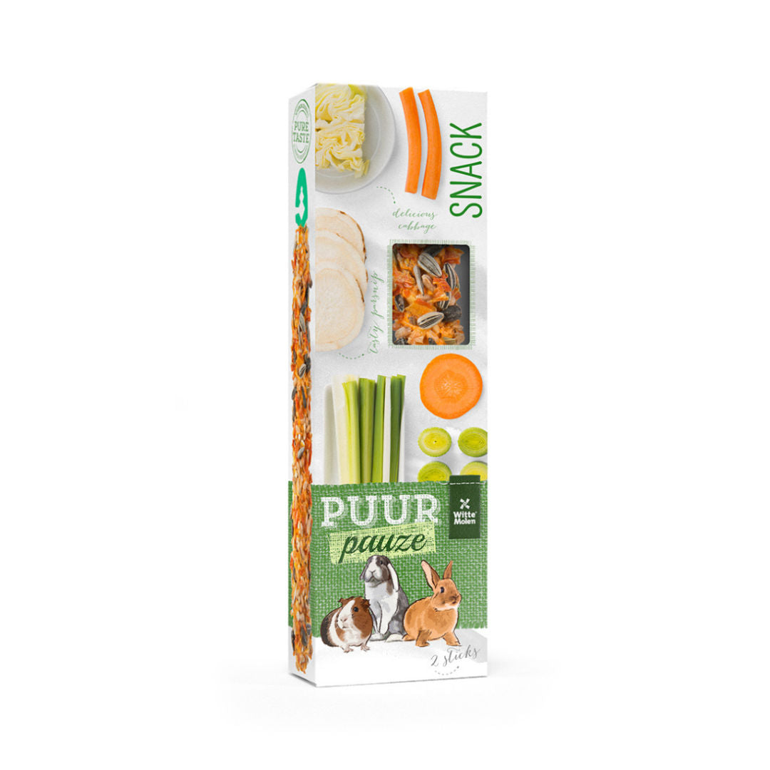 Witte Molen Puur Treat Stick Parsnip & Cabbage For Rodents, 180gm
