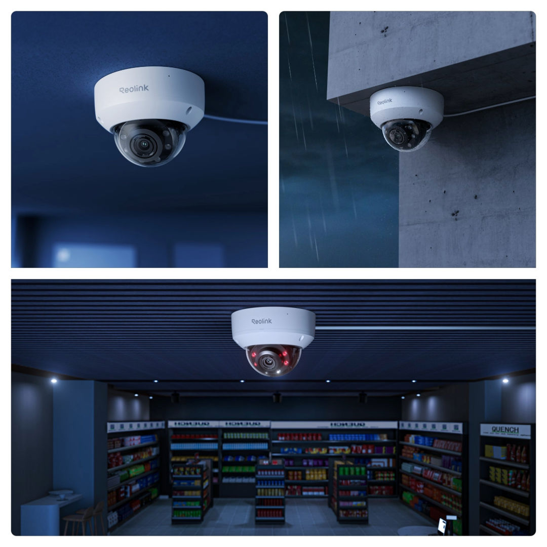 Reolink 4K PoE Dome Security Camera-8MP, 5x Optical Zoom, AI Detection, PCRPD4K02