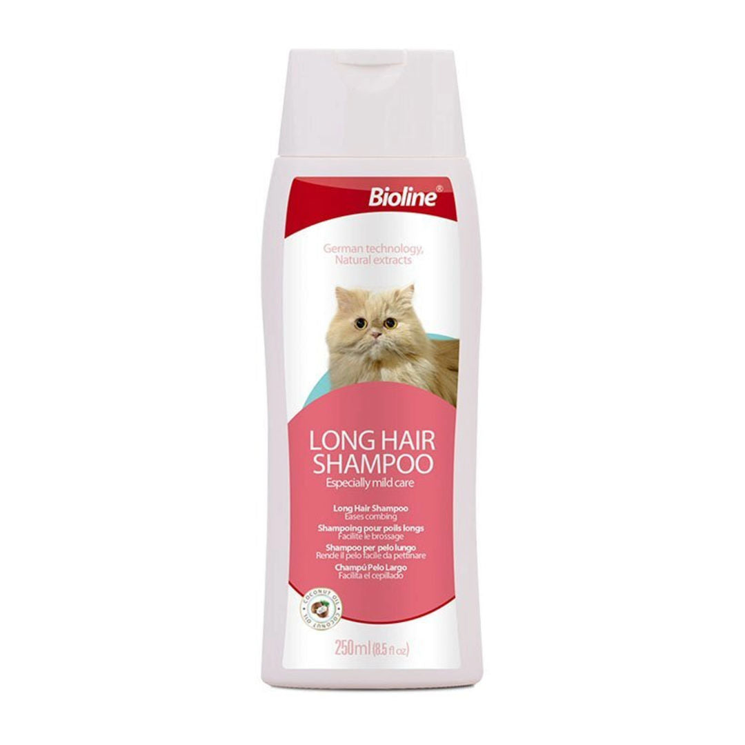 Bioline Long Hair Cat Shampoo, Volume 250ml