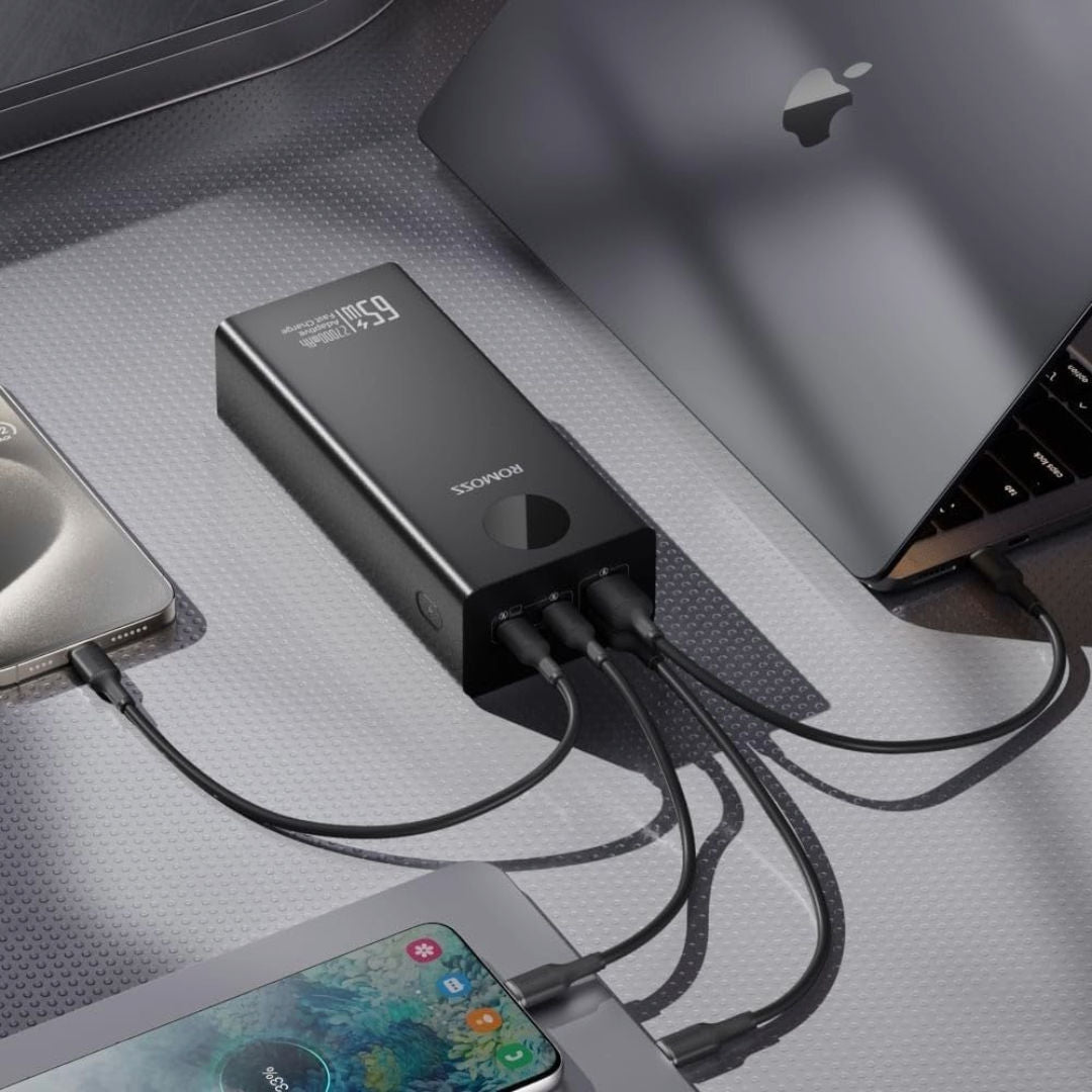 Romoss Pro 65W 27000mAh Power Bank, Black, PEA27SPro