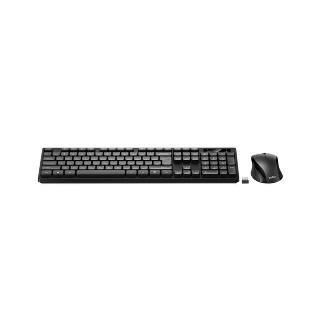 Belkin Connect Pro Wireless Keyboard and Mouse, Arabic English, Black