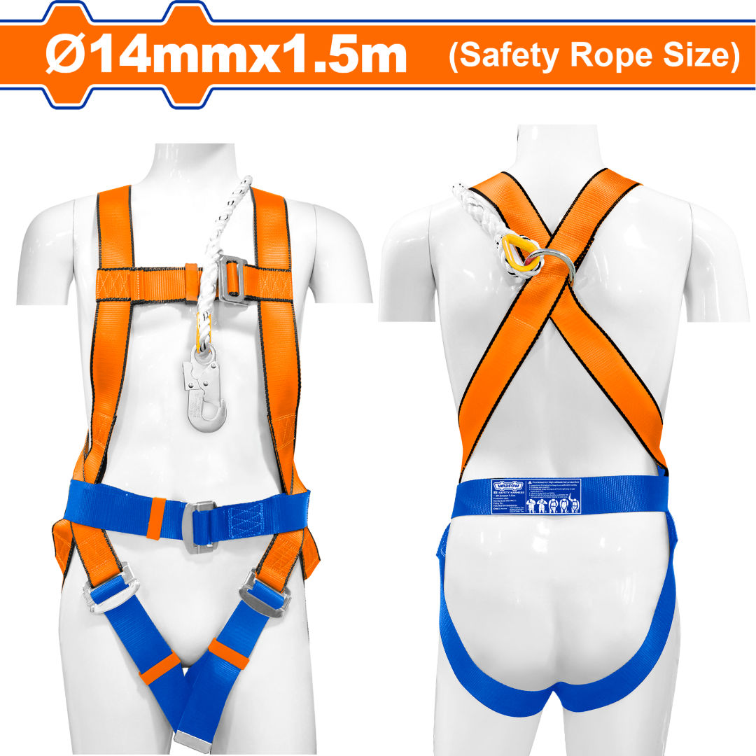 WADFOW Safety Harness, 1 attachment point, 4 adjustment points,