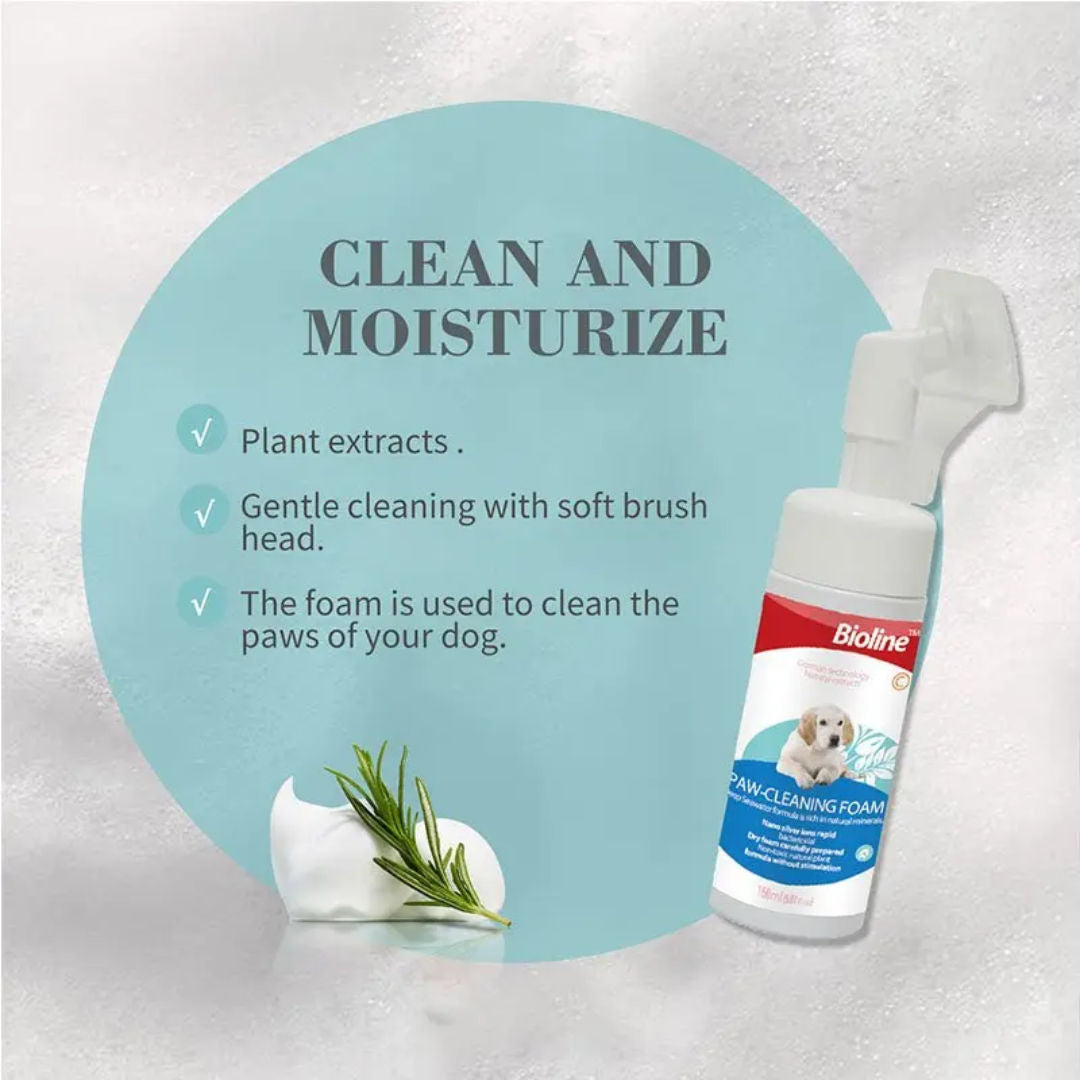 Bioline  Paw Cleaning Foam Dog, Volume 150ml
