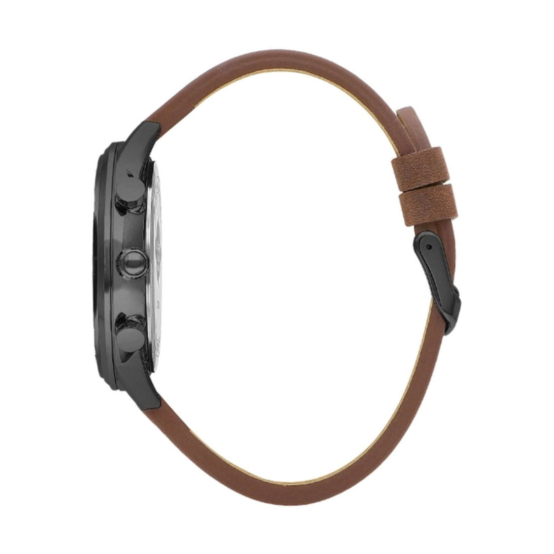 Lee Cooper Gents Multifunction Leather Band Watch, LC07943 series