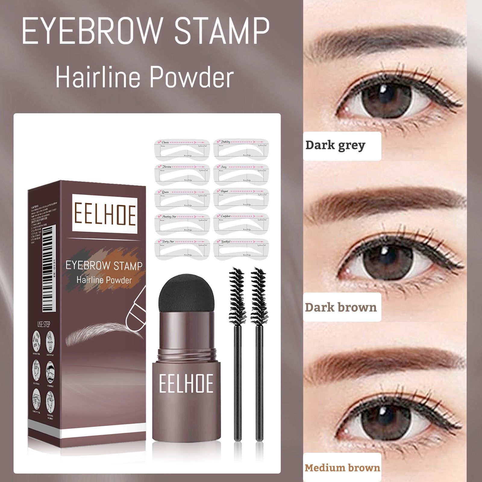 Create Perfect Natural Brows Fast, Eyebrow Mold, Waterproof, Easy Makeup Tool ,1pcs