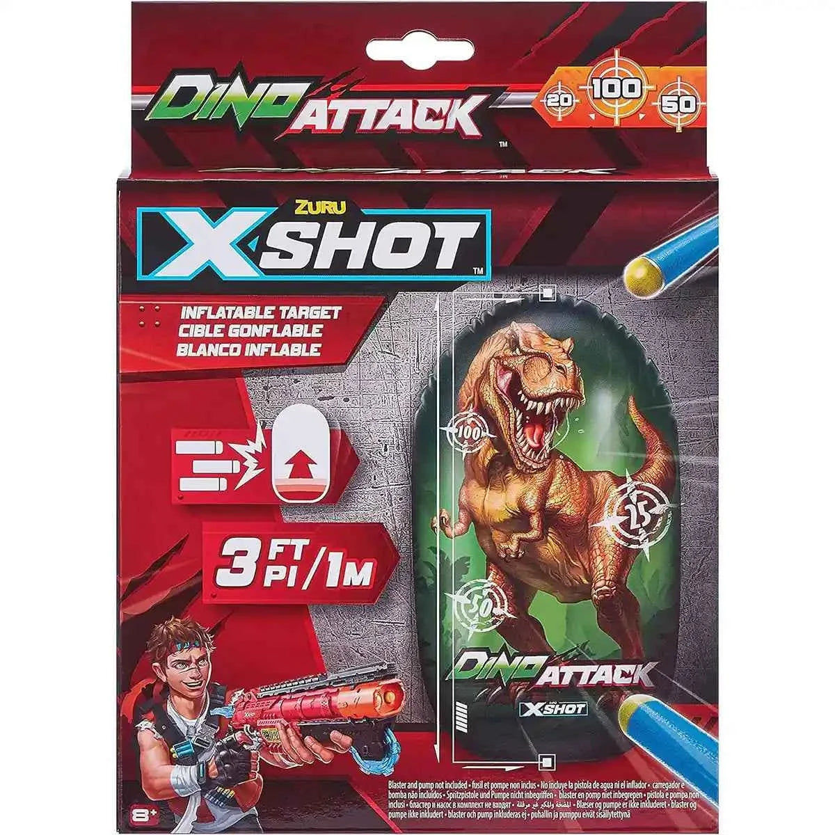 X-Shot Dino Attack-Inflatable Dino Target