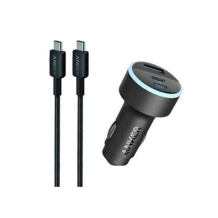 Anker 335 Car Charger 67W With 3ft C to C Cable black