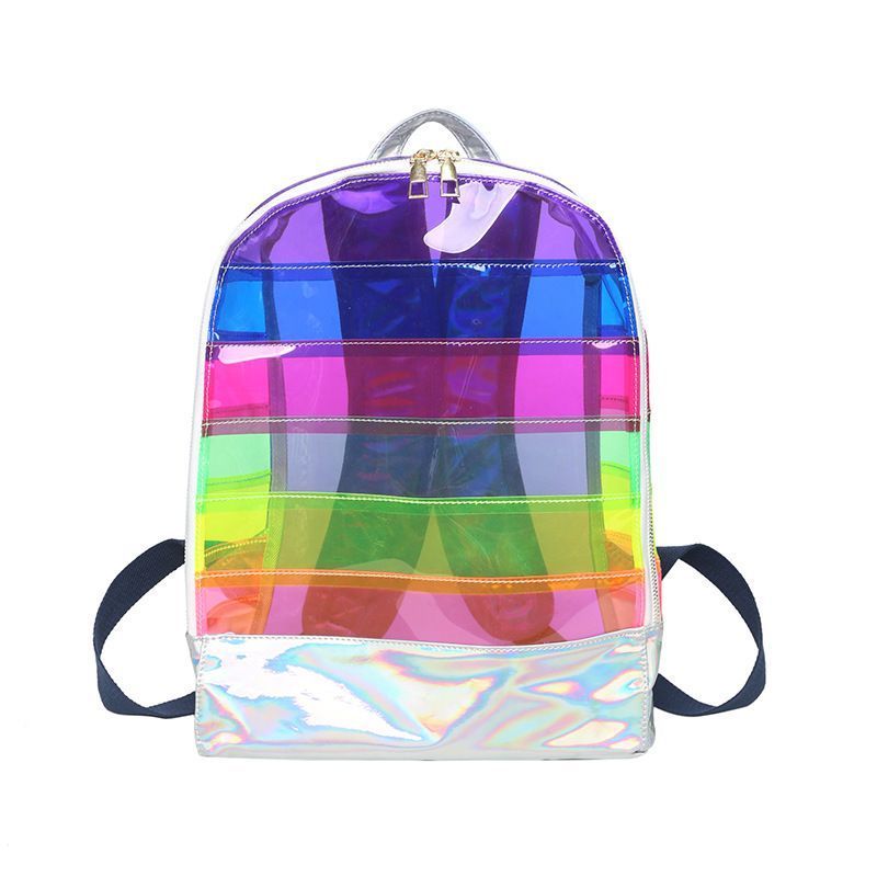 Multi Purpose Backpack Women Transparent Fairy Jelly Bag Backpack Luggage