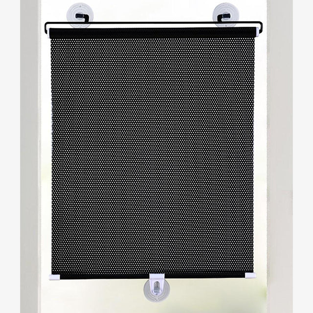 Retractable Car Front & Rear Window Sunshade - Windshield Sun Shade Cover for UV Protection & Privacy
