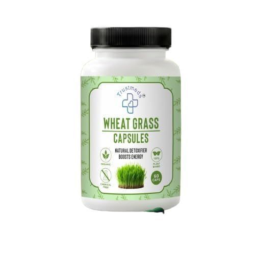 Trustmeds Wheat Grass Capsules for Digestion Energy & Stamina