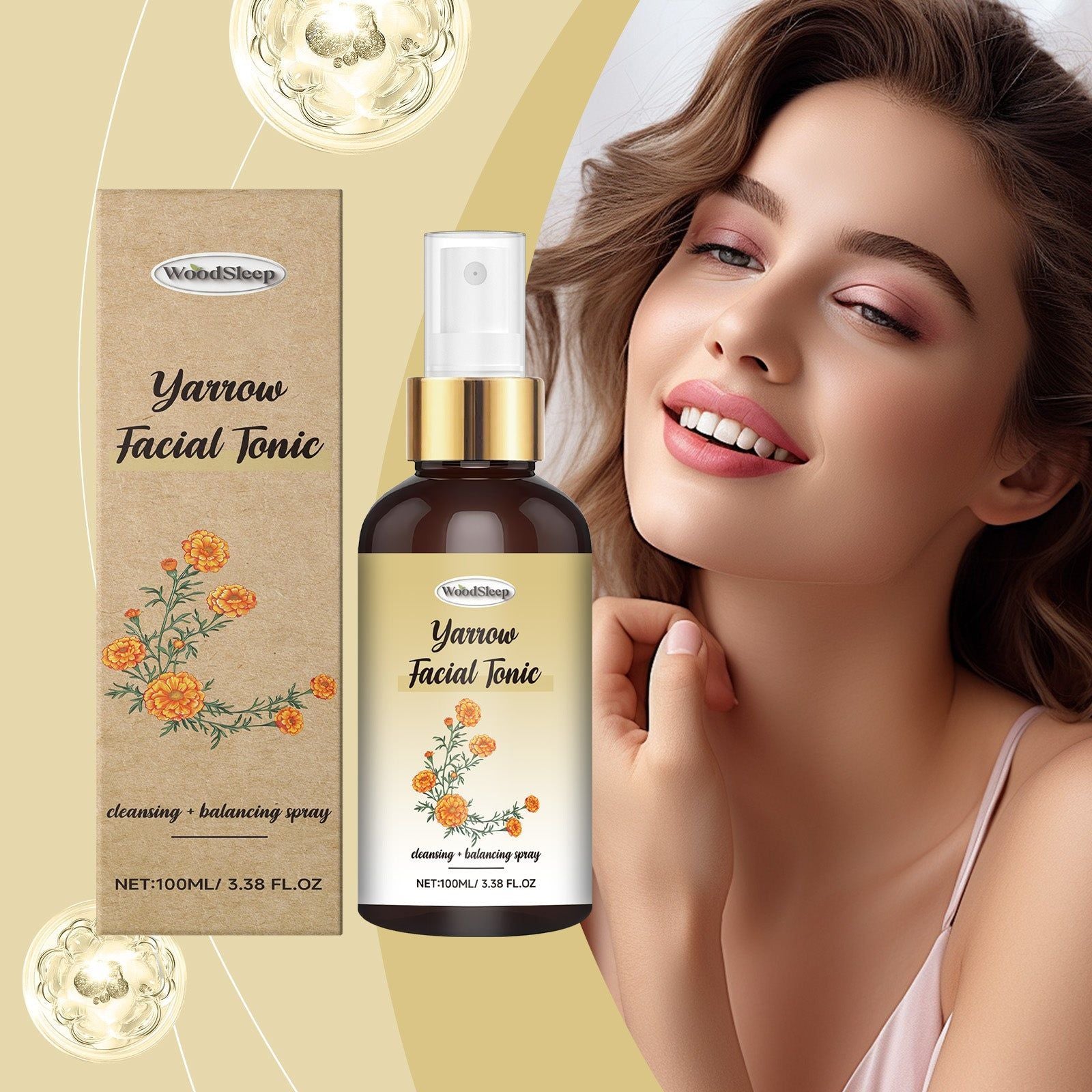 Calendula Hydrating Spray, Moisturizing, Refreshing, Skin Balance ,100ml