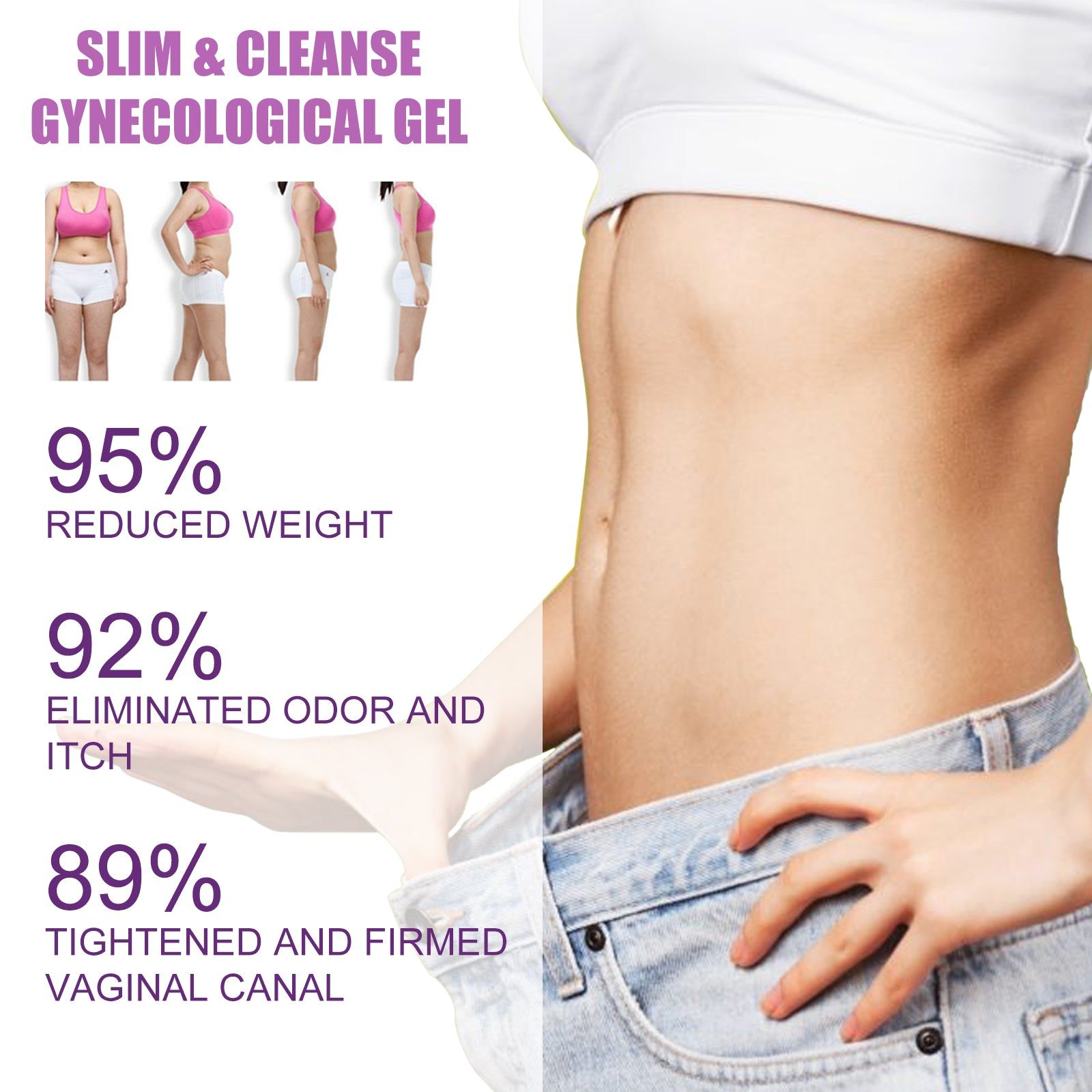 Body Firming Gel, Boosts Skin Tightening, Slims & Shapes Body ,5pcs