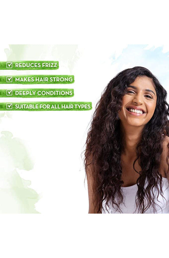 قناع الشعر بالجوز الهندي من Mamaearth لشعر أقوى وخالٍ من التجعد، 200 مل